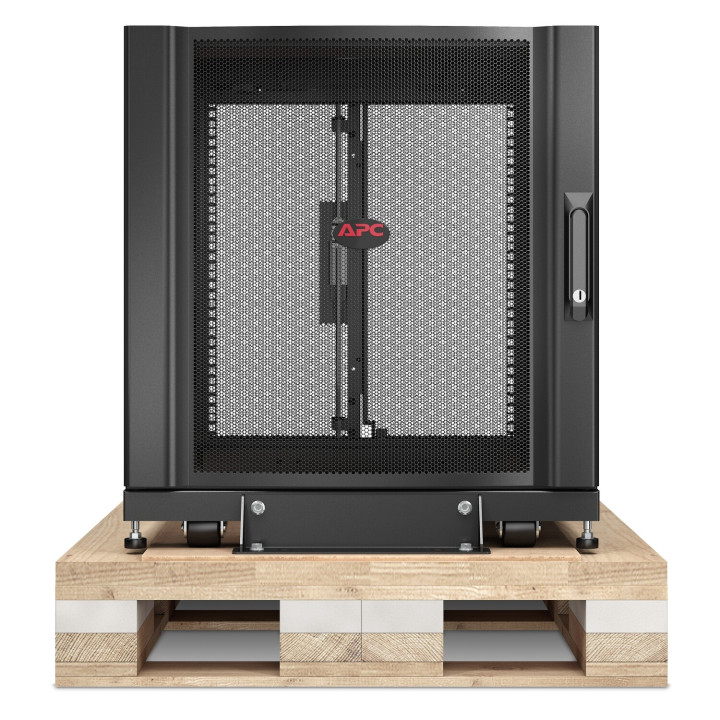 APC Coffret NetShelter SX 12U, pour armoire en rack serveur 600 x 1 070 mm, avec panneaux latéraux noirs, emballage antichoc