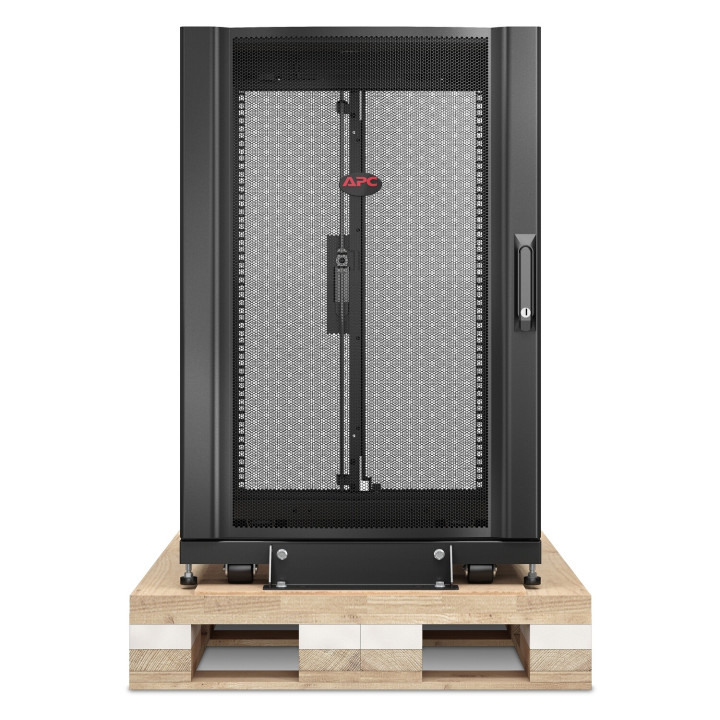 APC Coffret NetShelter SX 18U, pour armoire en rack serveur 600 x 1 070 mm, avec panneaux latéraux noirs, emballage antichoc