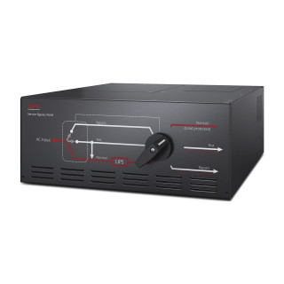 APC Panneau de contournement de maintenance , 230 V, 125 A, entrée matérielle, sortie IEC-320, (8) C19