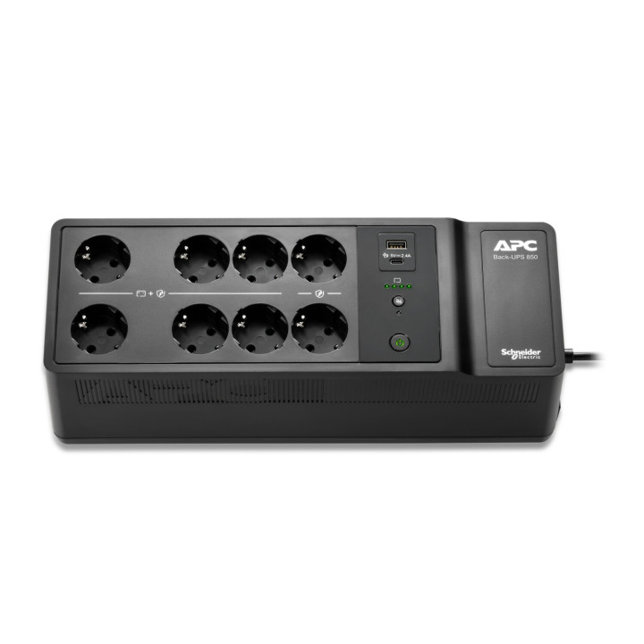 APC BE850G2-SP alimentation d'énergie non interruptible Veille 0,85 kVA 520 W 8 sortie(s) CA