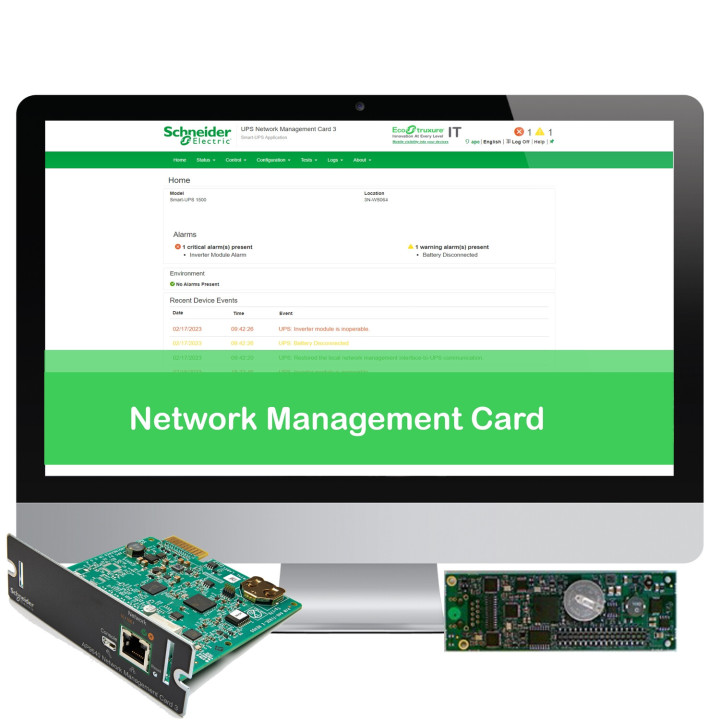 Schneider Electric Subscription, Network Management Cards, 4 year, Secure NMC System, 1 Easy UPS 1-phase device, reduce your ex