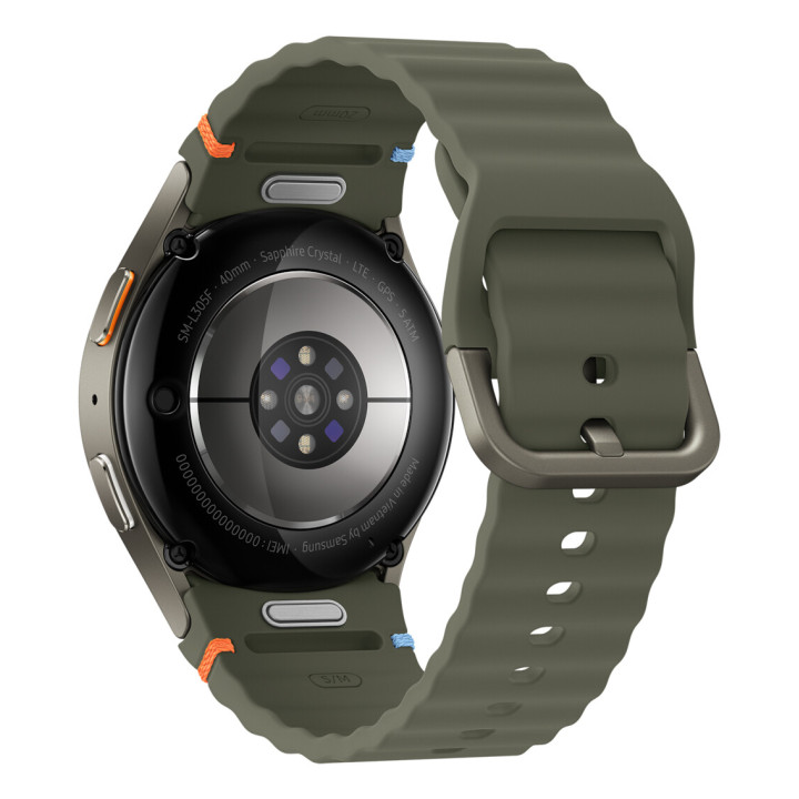 Samsung Galaxy Watch7 3,3 cm (1.3") AMOLED 40 mm Numérique 432 x 432 pixels Écran tactile 4G Vert Wifi GPS (satellite)