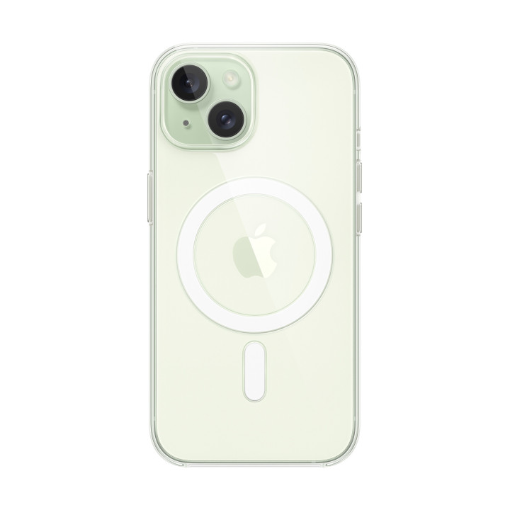 Apple Coque transparente avec MagSafe pour iPhone 15