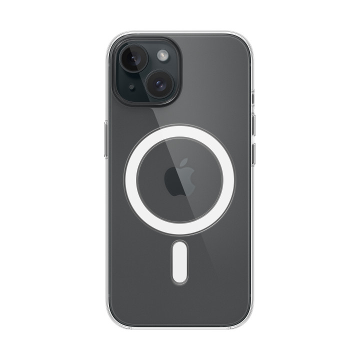 Apple Coque transparente avec MagSafe pour iPhone 15