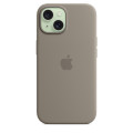 Apple Coque en silicone avec MagSafe pour iPhone 15 - Argile