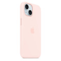 Apple Coque en silicone avec MagSafe pour iPhone 15 - Rose pâle