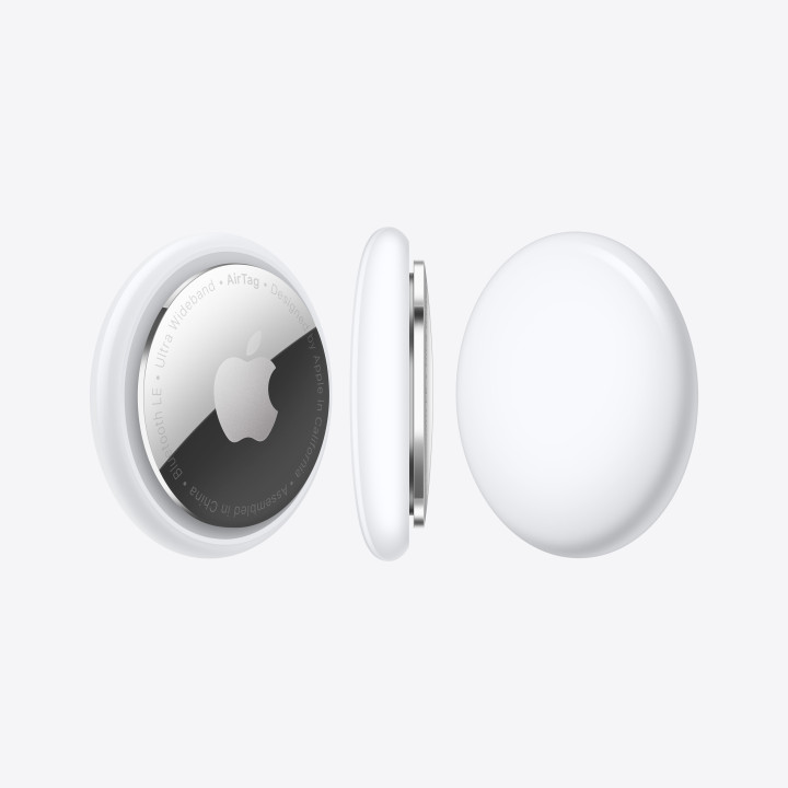 Apple AirTag Article Recherche Argent, Blanc