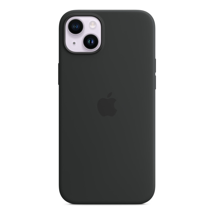 Apple Coque en silicone avec MagSafe pour iPhone 14 Plus - Minuit