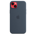 Apple Coque en silicone avec MagSafe pour iPhone 14 Plus - Bleu orage