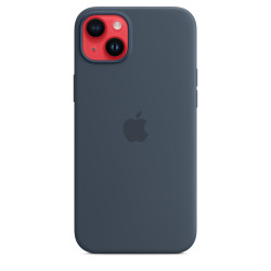 Apple Coque en silicone avec MagSafe pour iPhone 14 Plus - Bleu orage
