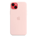 Apple Coque en silicone avec MagSafe pour iPhone 14 Plus - Rose craie