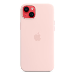 Apple Coque en silicone avec MagSafe pour iPhone 14 Plus - Rose craie