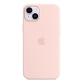 Apple Coque en silicone avec MagSafe pour iPhone 14 Plus - Rose craie