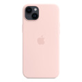 Apple Coque en silicone avec MagSafe pour iPhone 14 Plus - Rose craie