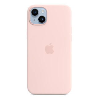 Apple Coque en silicone avec MagSafe pour iPhone 14 Plus - Rose craie