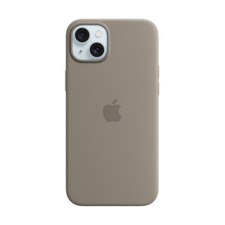Apple Coque en silicone avec MagSafe pour iPhone 15 Plus - Argile