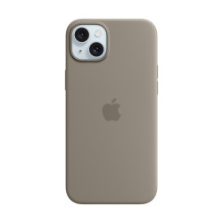 Apple Coque en silicone avec MagSafe pour iPhone 15 Plus - Argile