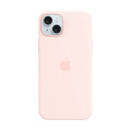 Apple Coque en silicone avec MagSafe pour iPhone 15 Plus - Rose pâle