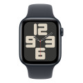 Apple Watch SE OLED 44 mm Numérique 368 x 448 pixels Écran tactile Noir Wifi GPS (satellite)