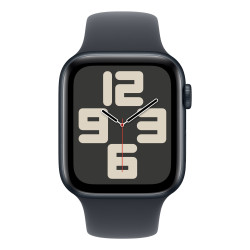 Apple Watch SE OLED 44 mm Numérique 368 x 448 pixels Écran tactile Noir Wifi GPS (satellite)