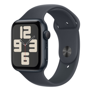 Apple Watch SE OLED 44 mm Numérique 368 x 448 pixels Écran tactile Noir Wifi GPS (satellite)
