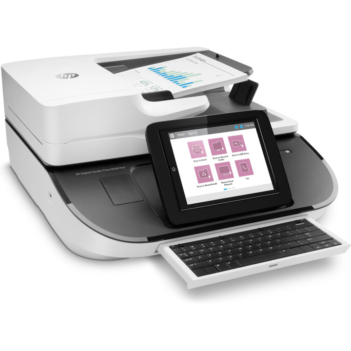 HP Flow 8500 fn2 Scanner à plat et chargeur automatique 600 x 600 DPI