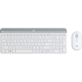 Logitech Slim MK470 clavier Souris incluse Universel RF sans fil QWERTY Anglais britannique Blanc