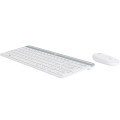 Logitech Slim MK470 clavier Souris incluse Universel RF sans fil QWERTY Anglais britannique Blanc