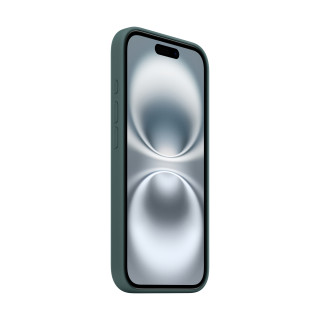 Apple Coque en silicone avec MagSafe pour iPhone 16 - Vert lacustre