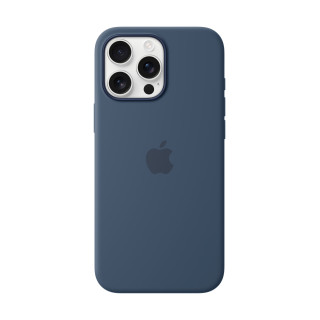 Apple Coque en silicone avec MagSafe pour iPhone 16 Pro Max - Denim