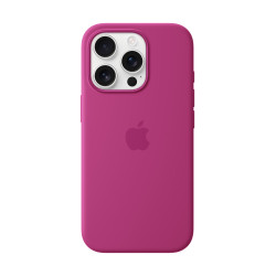 Apple Coque en silicone avec MagSafe pour iPhone 16 Pro - Fuchsia