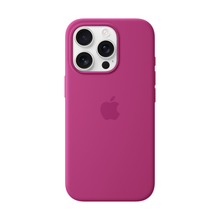 Apple Coque en silicone avec MagSafe pour iPhone 16 Pro - Fuchsia