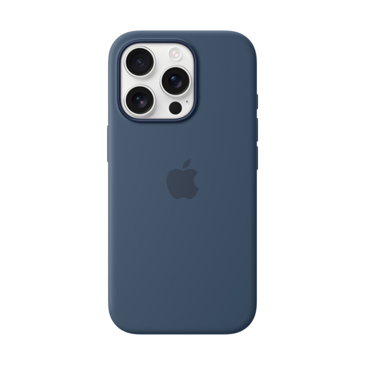 Apple Coque en silicone avec MagSafe pour iPhone 16 Pro - Denim