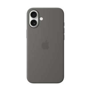 Apple Coque en silicone avec MagSafe pour iPhone 16 Plus - Gris minéral