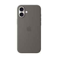 Apple Coque en silicone avec MagSafe pour iPhone 16 Plus - Gris minéral