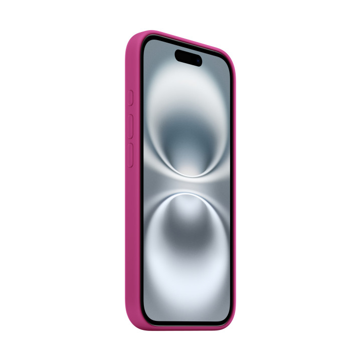 Apple Coque en silicone avec MagSafe pour iPhone 16 - Fuchsia