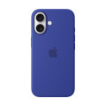 Apple Coque en silicone avec MagSafe pour iPhone 16 - Outremer