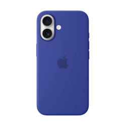 Apple Coque en silicone avec MagSafe pour iPhone 16 - Outremer