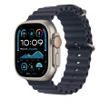 Apple MXTJ3ZM/A accessoire intelligent à porter sur soi Bande Marine Fluoroélastomère, Titane