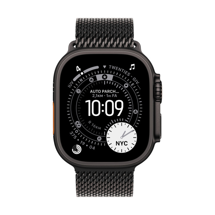 Apple MXKG3ZM/A accessoire intelligent à porter sur soi Bande Noir Titane