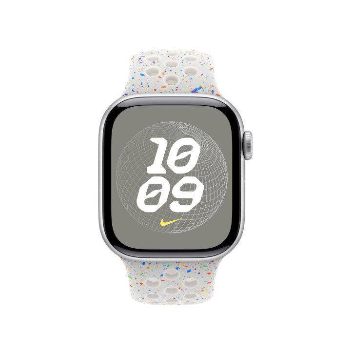 Apple MYJM3ZM/A accessoire intelligent à porter sur soi Bande Platine Fluoroélastomère