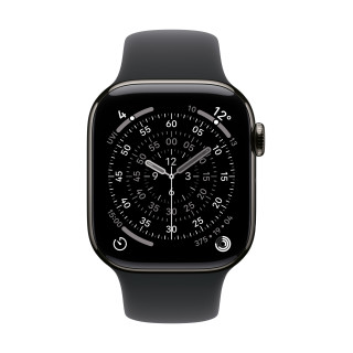 Apple MXLK3ZM/A accessoire intelligent à porter sur soi Bande Noir Fluoroélastomère
