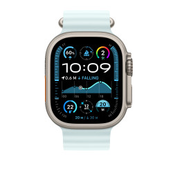 Apple MXTF3ZM/A accessoire intelligent à porter sur soi Bande Bleu Fluoroélastomère, Titane