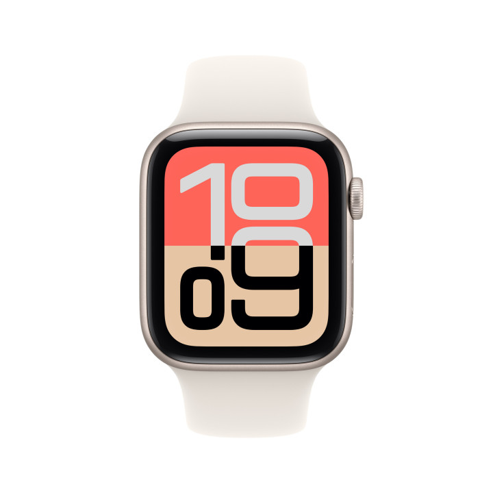 Apple Watch SE (3nd generation) OLED 44 mm Numérique 368 x 448 pixels Écran tactile 5G Beige Wifi GPS (satellite)
