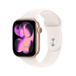 Apple Watch Series 11 OLED 46 mm Numérique 416 x 496 pixels Écran tactile 5G Or rose Wifi GPS (satellite)