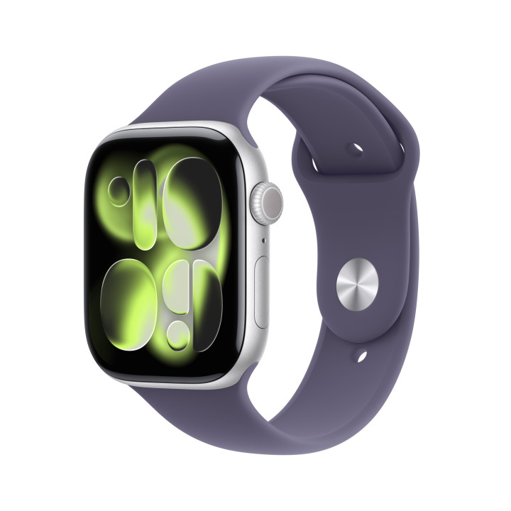 Apple Watch Series 11 OLED 46 mm Numérique 416 x 496 pixels Écran tactile 5G Argent Wifi GPS (satellite)