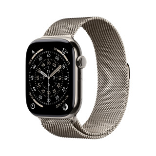 Apple Watch Series 11 OLED 46 mm Numérique 416 x 496 pixels Écran tactile 5G Titane Wifi GPS (satellite)