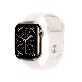 Apple Watch Series 11 OLED 46 mm Numérique 416 x 496 pixels Écran tactile 5G Titane Wifi GPS (satellite)