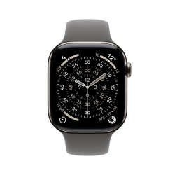 Apple Watch Series 11 OLED 42 mm Numérique 374 x 446 pixels Écran tactile 5G Titane Wifi GPS (satellite)