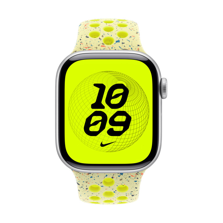 Apple MGA94ZM/A accessoire intelligent à porter sur soi Bande Jaune Aluminium, Fluoroélastomère